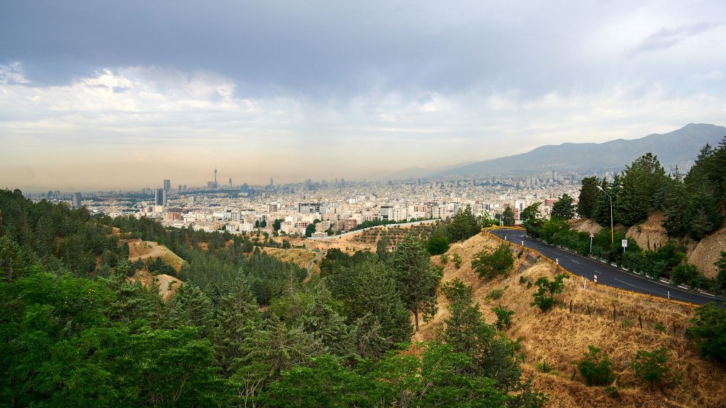 View of Tehran's skyline in Iran