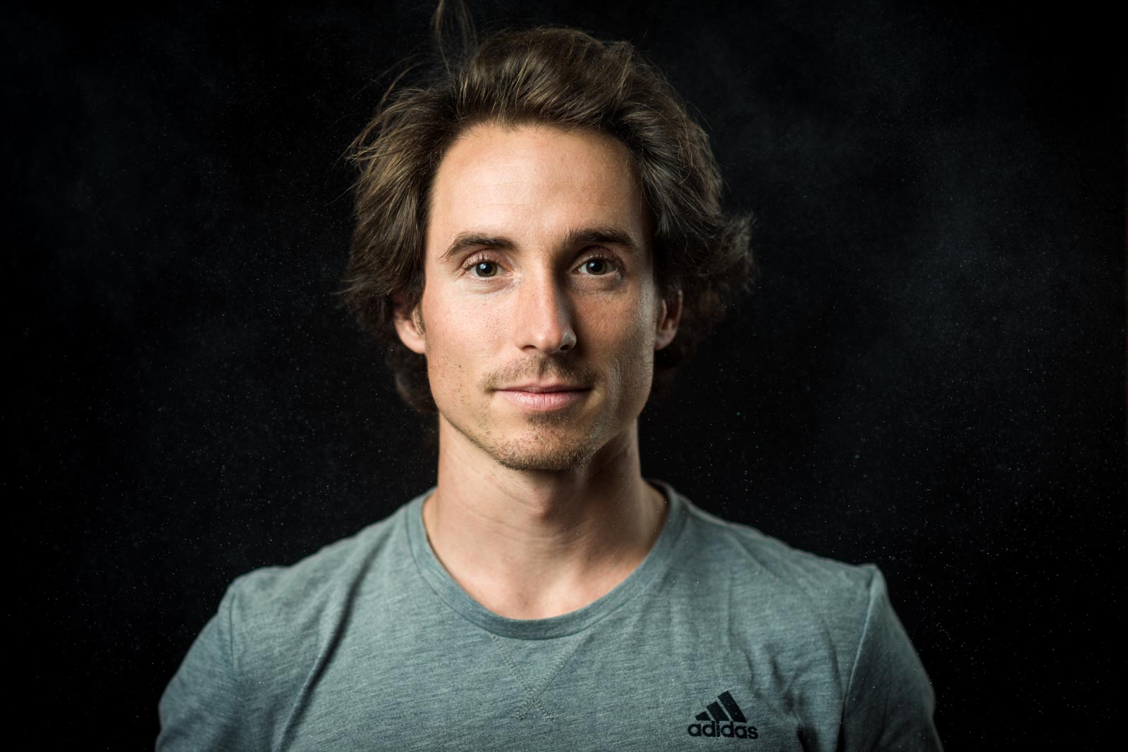 Portrait of American climber Carlo Traversi