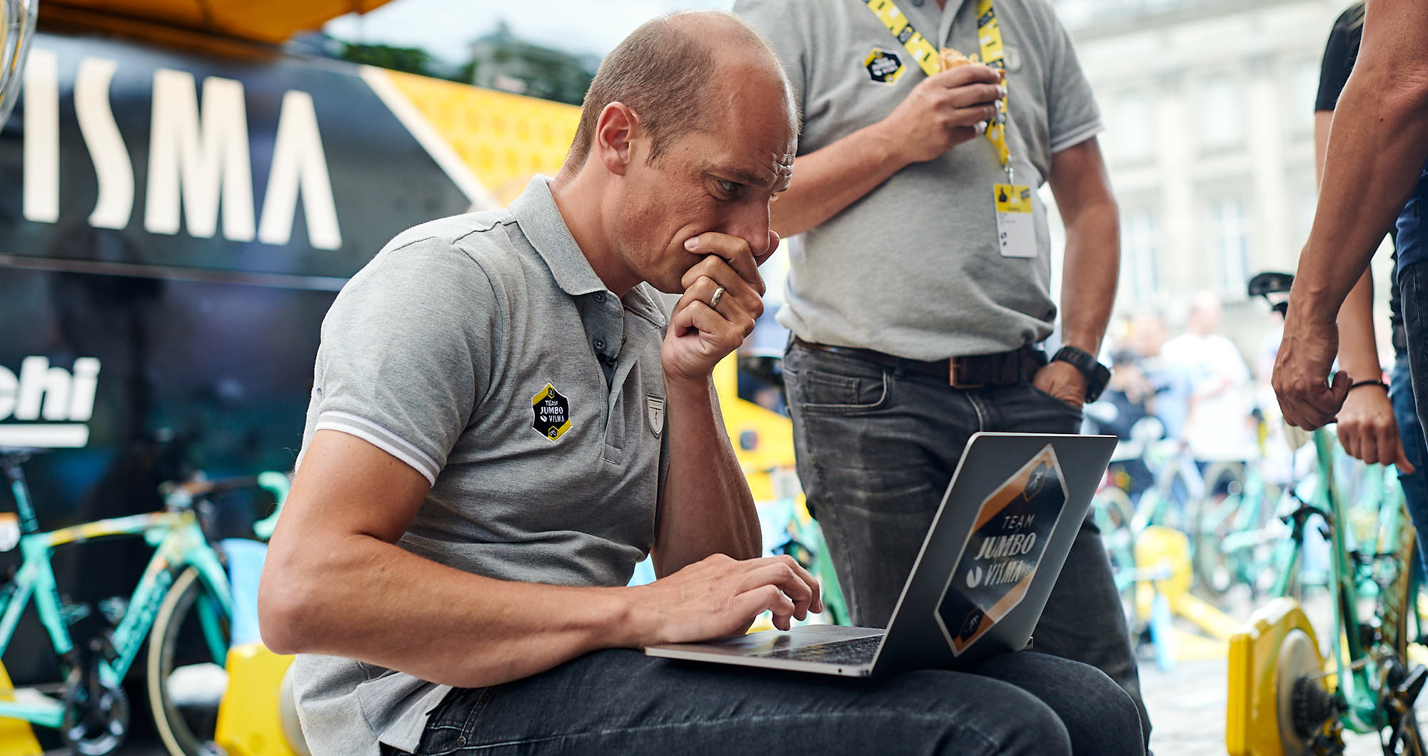 Head of performance at Jumbo-Visma Mathieu Heijboer during the 2019 Tour de France
