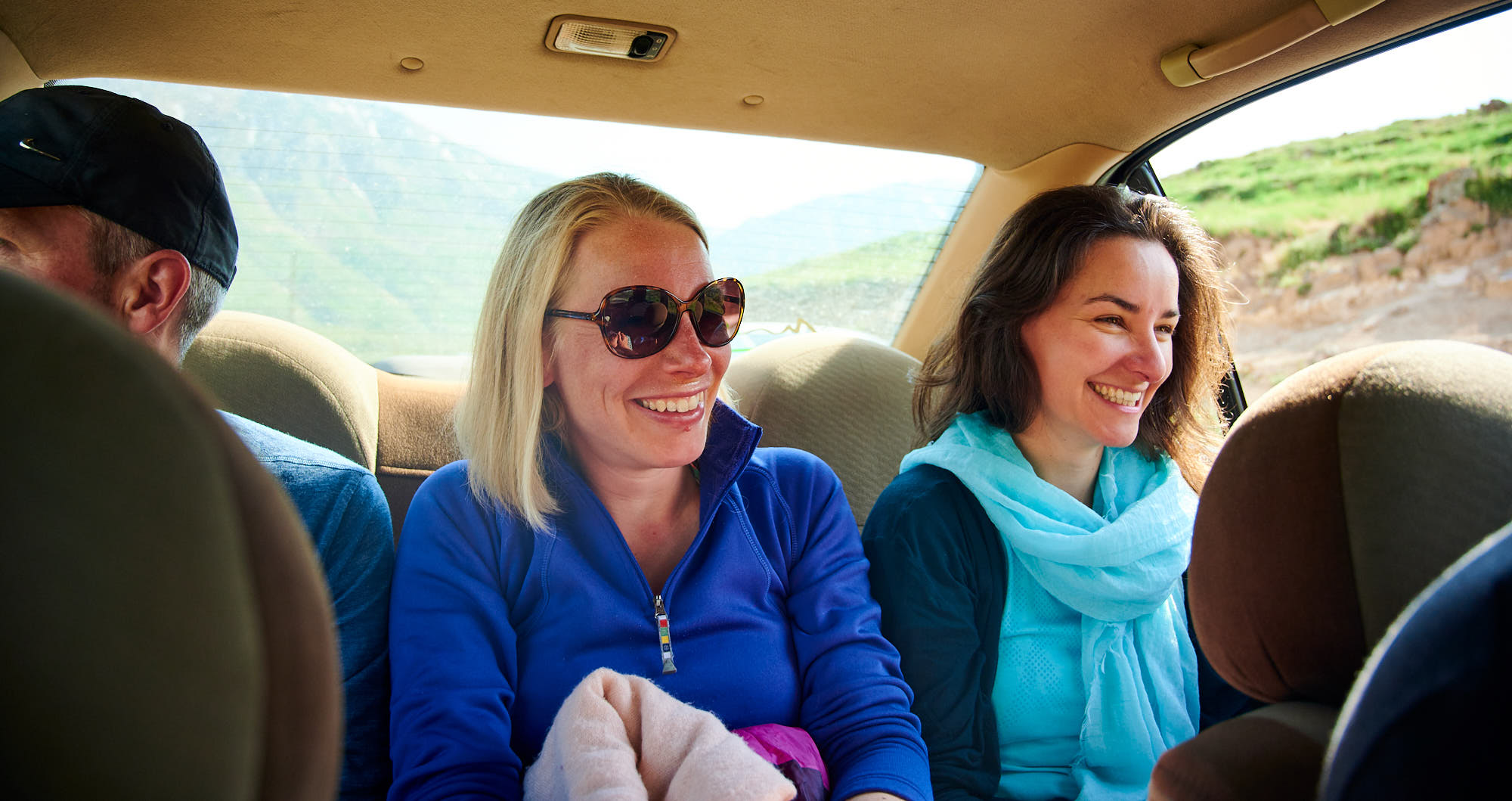 Mountaineers on a road trip in Iran